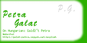 petra galat business card